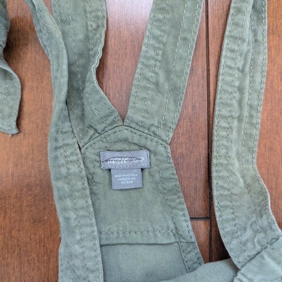 AERIE GREEN TIE SUMMER OVERALLS - Picture 2 of 2